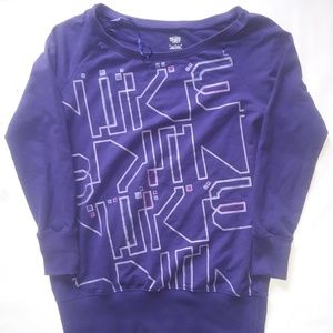 NIKE Athletic Dept Women's Yoga Warm-up Fleece Top